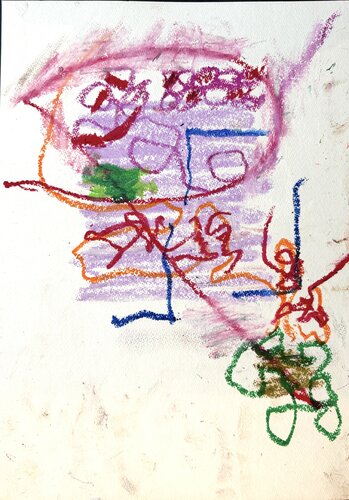 Calligrafy pastel 3 von David Utzon, Malerei kaufen auf Singulart