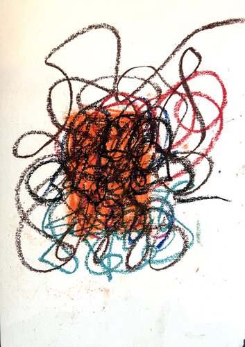 Calligrafy pastel 6 di David Utzon, Pittura in vendita su Singulart