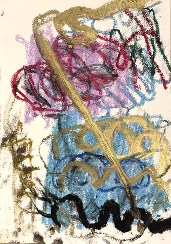 Caligrafy fat 2 di David Utzon, Pittura in vendita su Singulart