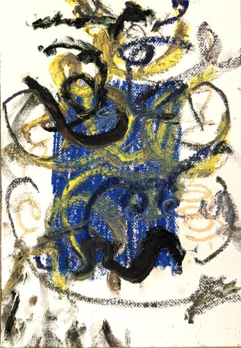 Caligrafy fat 5 di David Utzon, Pittura in vendita su Singulart