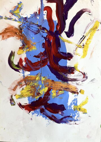 Calligrafy acrylic 8 by David Utzon, 油畫 for Sale on Singulart