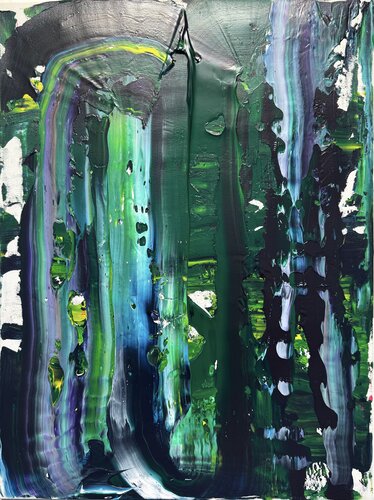 Strokes with acrylic 2 van David Utzon, Schilderij te koop op Singulart