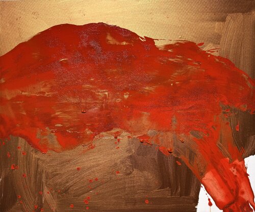 Pigment Depth Red 2 di David Utzon, Pittura in vendita su Singulart