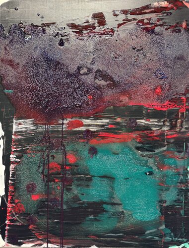 Dark stuff 1 di David Utzon, Pittura in vendita su Singulart