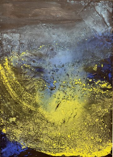 Strokes with pigment 2 di David Utzon, Pittura in vendita su Singulart