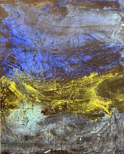 Strokes with pigment 3 von David Utzon, Malerei kaufen auf Singulart