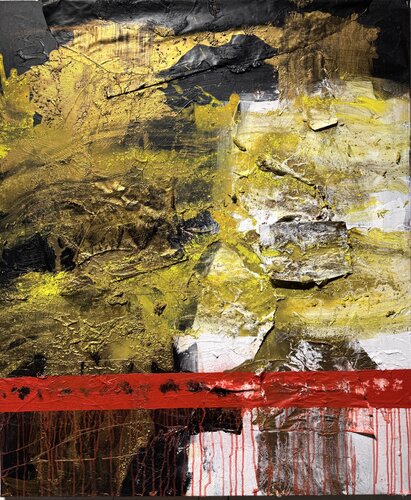 Flow Red Stripe 1 von David Utzon, Malerei kaufen auf Singulart