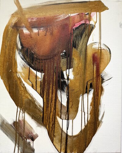 Old gold par David Utzon, Peinture en vente sur Singulart