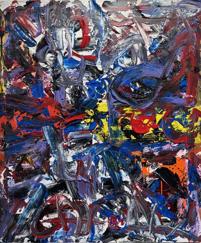 Blue Stripes von David Utzon, Malerei kaufen auf Singulart