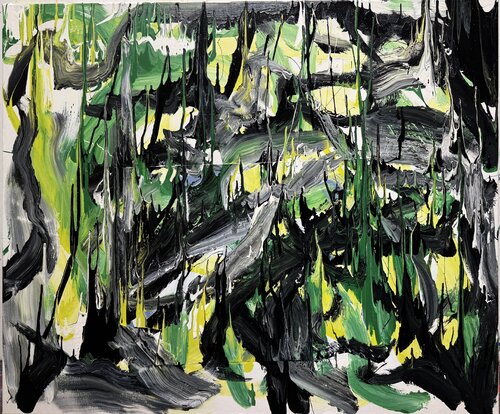 Green & black Stripes von David Utzon, Malerei kaufen auf Singulart