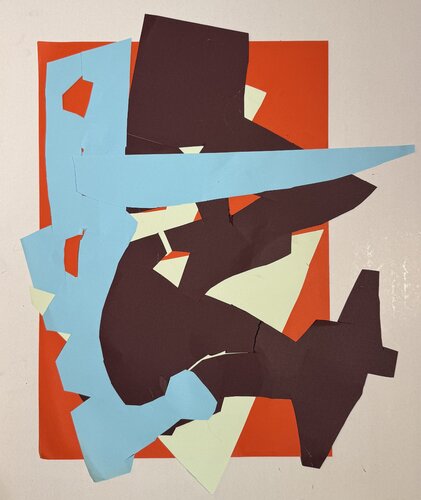 Collage 2025/2 par David Utzon, Œuvre sur papier en vente sur Singulart