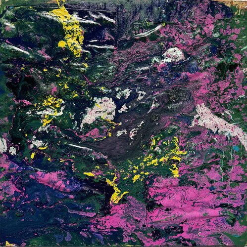 Purple jungle square van David Utzon, Schilderij te koop op Singulart