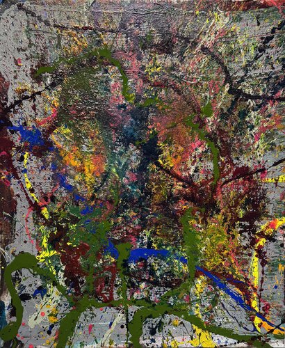 Silver explosion 1 van David Utzon, Schilderij te koop op Singulart