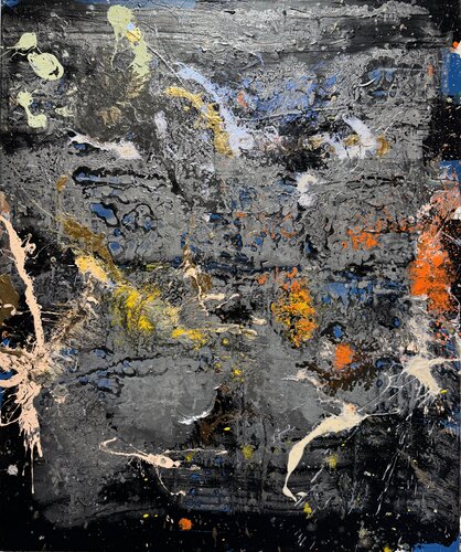 Silver explosion 3 di David Utzon, Pittura in vendita su Singulart