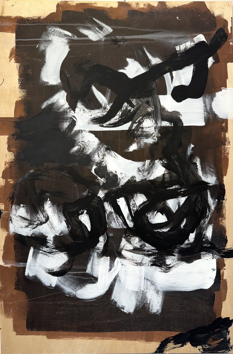 Strokes - wood - black/white/brown 2 David Utzon
