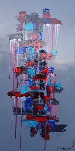 Very hot weather Abstrait di NICOLAS MANNARINI, Pittura in vendita su Singulart