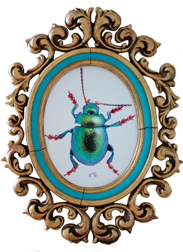 N°16_Chrysolina graminis van Charlène Chagnard, Schilderij te koop op Singulart