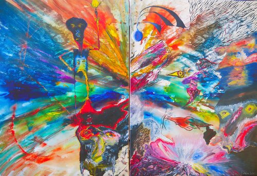 Macht an einem Beispiel und doch nicht mächtig genug - Diptychon by Dr Jan Claussen, Print for Sale on Singulart