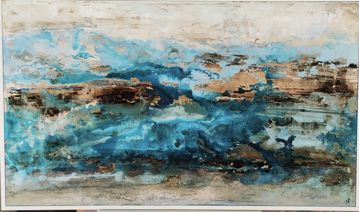 YOKOHAMA 大きなキャンバス 抽象画-都市 Large Canvas Abstract