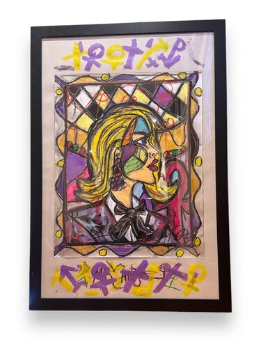 Cosmo Girl par Anjo MR, Peinture en vente sur Singulart