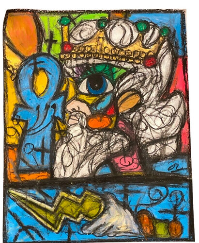 Zeus par Anjo MR, Peinture en vente sur Singulart