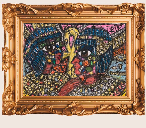 King tut and cleopatra van Anjo MR, Schilderij te koop op Singulart