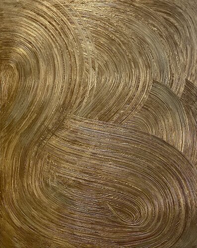 Infinity or oro Gold Abstract Abstract abstraite abstrait abstracta abstracto Abstraktion Abstraction Abstracción Acryl acrylic acrylique acrílico interior design original handmade de Exclusive Arts, Pintura a la venta en Singulart