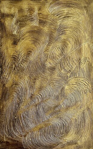 Golden Waves van Exclusive Arts, Schilderij te koop op Singulart