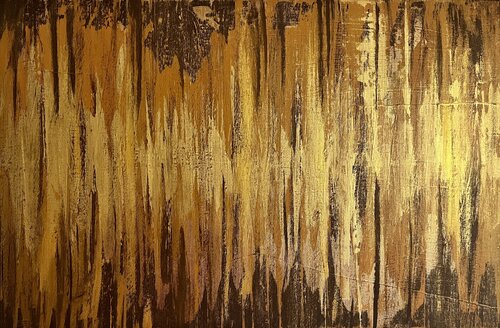 Golden Fire 60x90x2 cm de Exclusive Arts, Pintura a la venta en Singulart