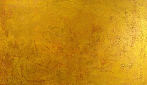 Yellow Gold 70x120 cm de Exclusive Arts, Pintura a la venta en Singulart