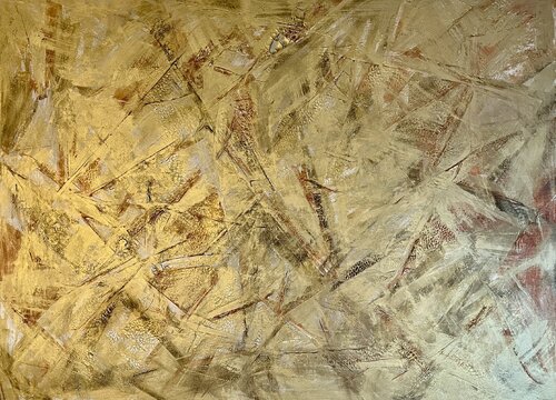 Golden Beams 110x150x4 cm de Exclusive Arts, Pintura a la venta en Singulart
