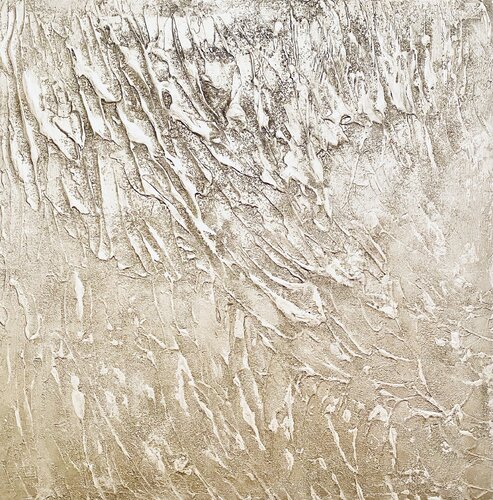 Silver Rain 80x80x4 cm de Exclusive Arts, Pintura a la venta en Singulart