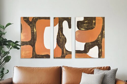 Terranova Set of Three 70x50x2cm 70x30x2cm 70x50x2 cm de Exclusive Arts, Pintura a la venta en Singulart