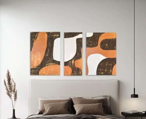 Terranova Set of Three 70x50x2cm 70x30x2cm 70x50x2 cm de Exclusive Arts, Pintura a la venta en Singulart