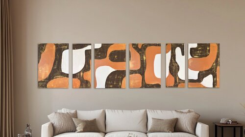 Terranova Set of Six 4x70x50x2cm 2x70x30x2cm van Exclusive Arts, Schilderij te koop op Singulart