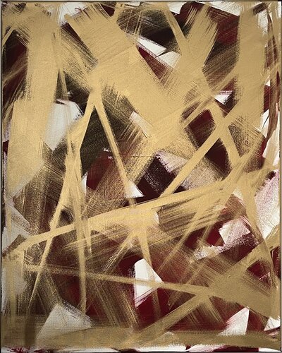 Golden Spirit 100x80x2 cm van Exclusive Arts, Schilderij te koop op Singulart