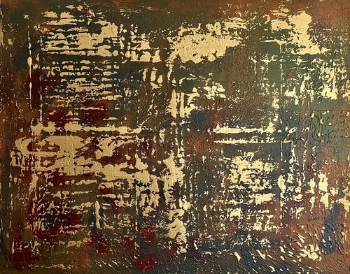 Gold Leaf 80x100x2 cm by Exclusive Arts, Painting for Sale on Singulart