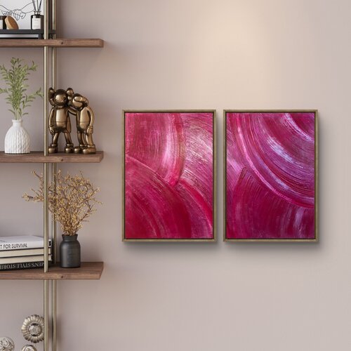 A Heartbeat of Light Set of two 70x40x2 cm de Exclusive Arts, Pintura a la venta en Singulart