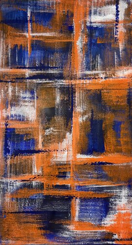 Echoes of Fire 50x90x2 cm von Exclusive Arts, Malerei kaufen auf Singulart