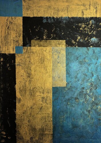 Auric Fragments 70x100x2 cm by Exclusive Arts, Painting for Sale on Singulart
