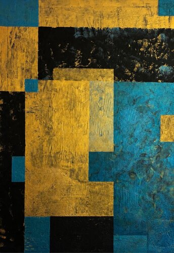 Auric Fragments 70x100x2 cm by Exclusive Arts, Painting for Sale on Singulart