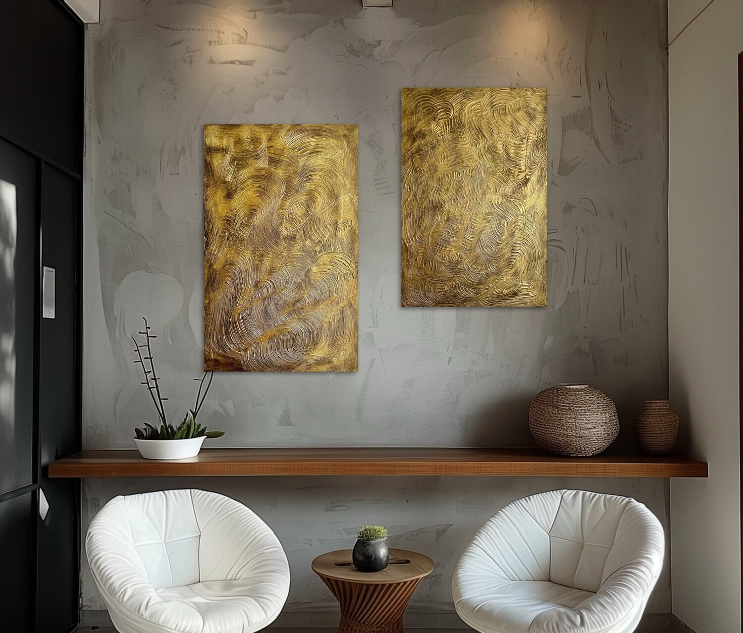 Waves Set of 2 80x50, 90x60 Exclusive Arts