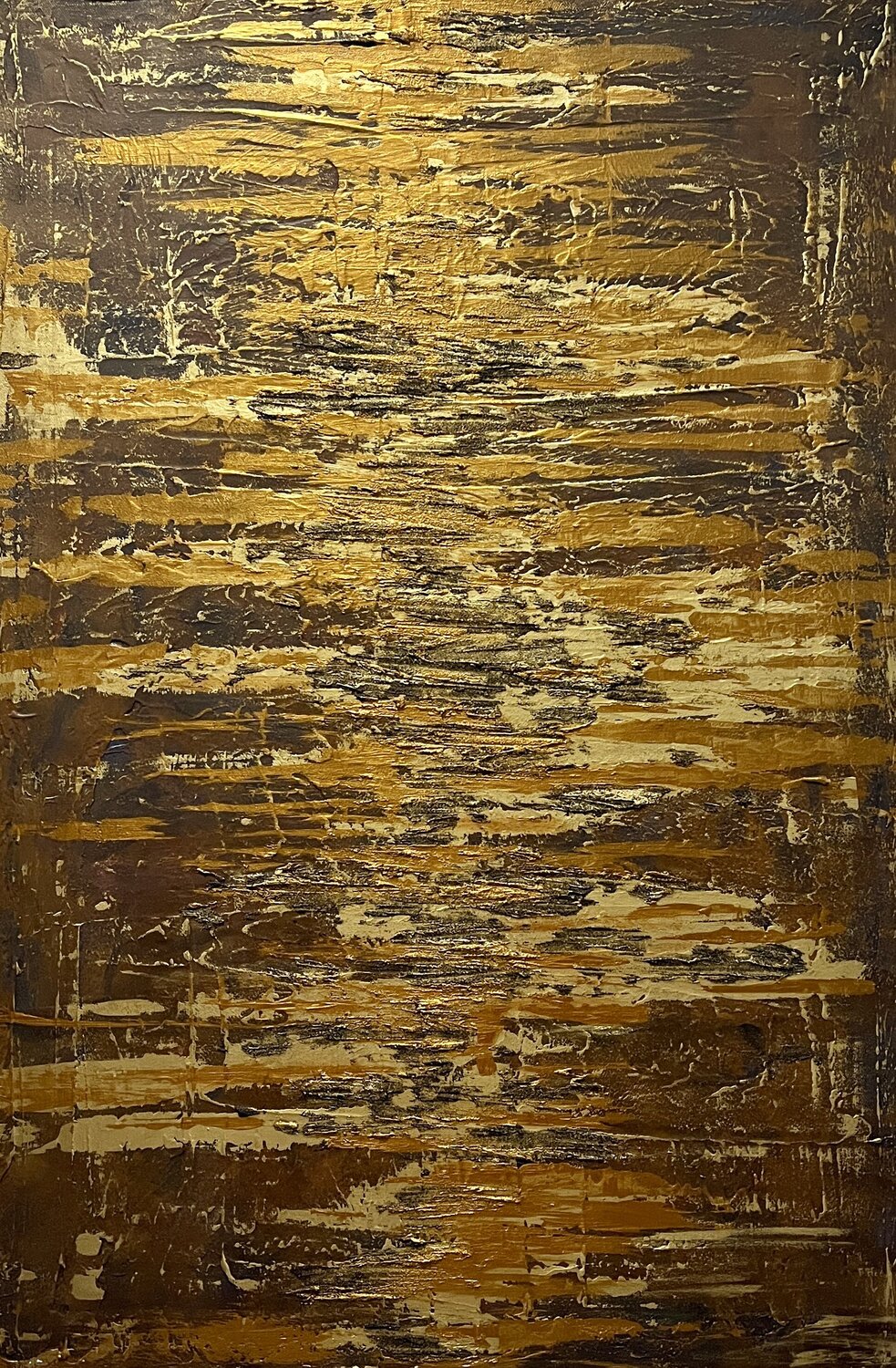 Greengold on brown Exclusive Arts