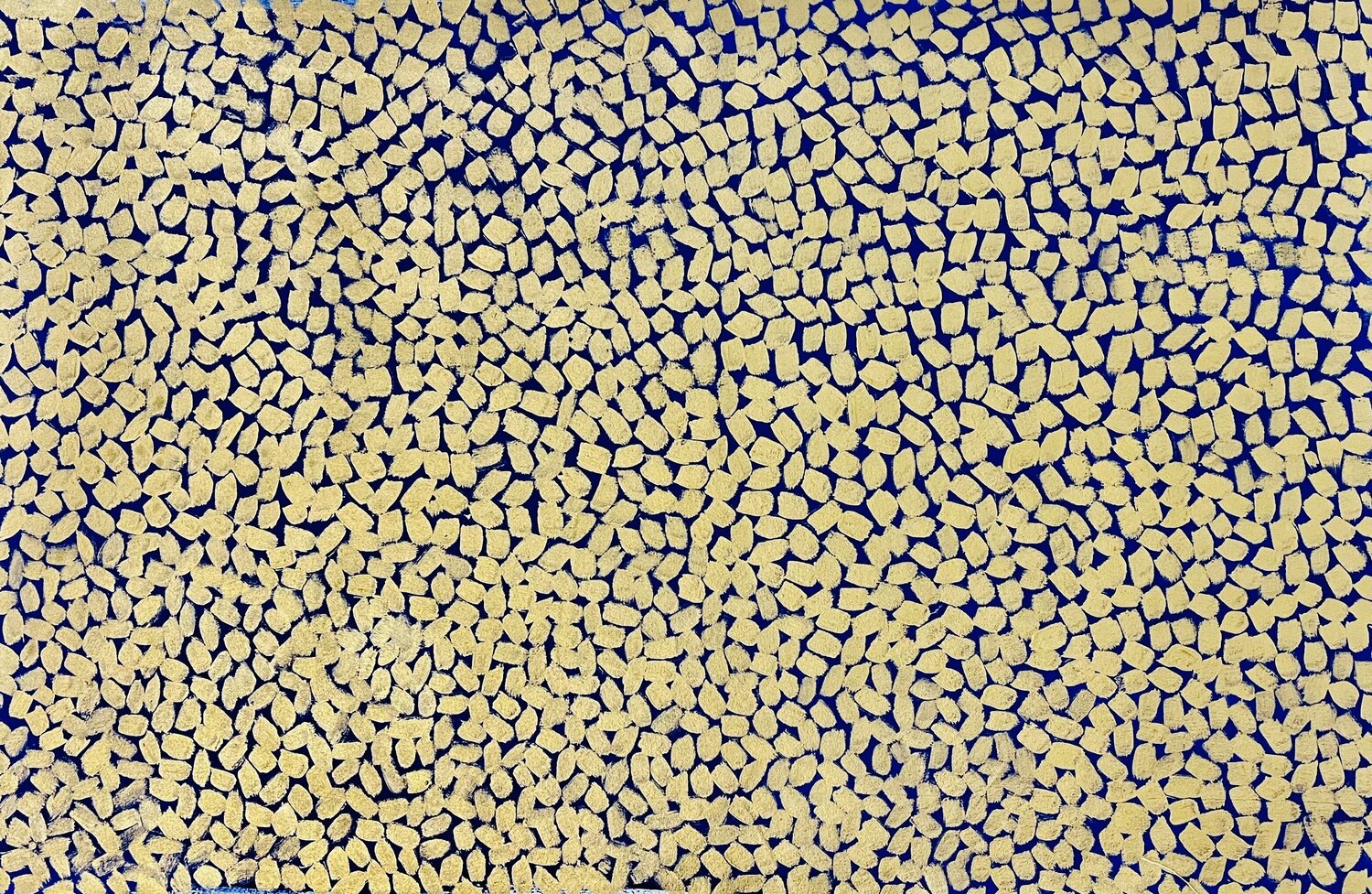 Gold on Blue 75x115x2 cm Exclusive Arts