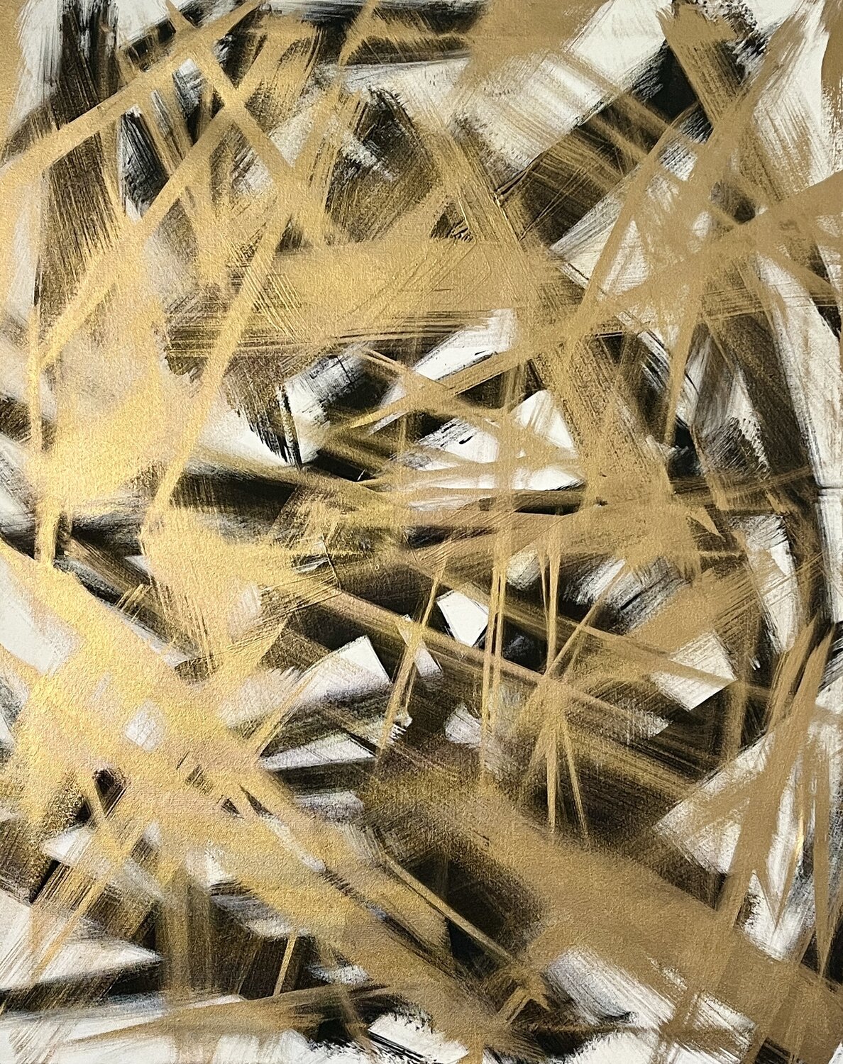 Golden Spirit 100x80x2 cm Exclusive Arts Originalgemälde zu verkaufen