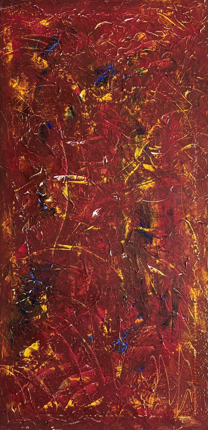 Ember State 100x50x2 cm Exclusive Arts Original painting for sale