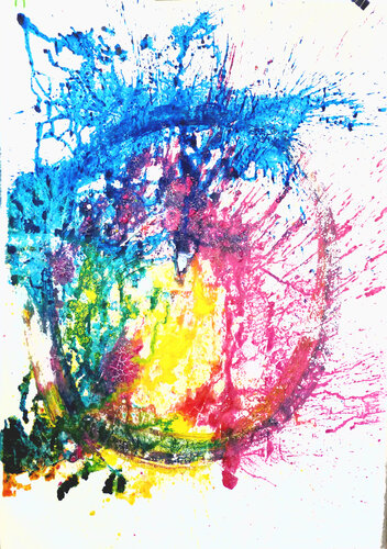 Eclaboussures n° 3 van Yvette Velay, Schilderij te koop op Singulart