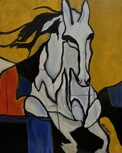 Running Wild Abstract de Lisa Lockett, Pintura a la venta en Singulart