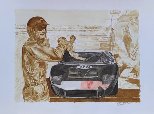 Ken Miles van Éric Pawlak, Schilderij te koop op Singulart