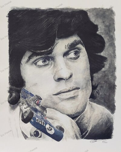 François Cevert von Éric Pawlak, Druck kaufen auf Singulart